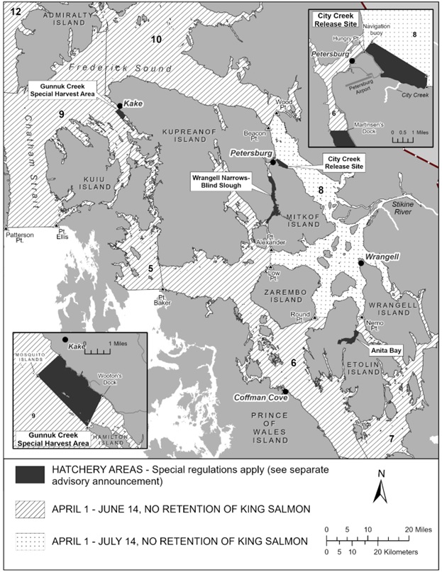 Sport Fishing Regulations for King Salmon in Southeast Alaska and the Petersburg/Wrangell Area for 2024